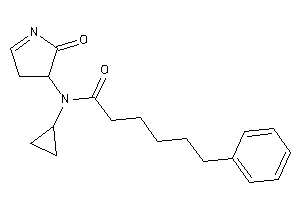 Image of N-cyclopropyl-N-(2-keto-1-pyrrolin-3-yl)-6-phenyl-hexanamide