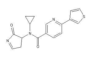 Image of N-cyclopropyl-N-(2-keto-1-pyrrolin-3-yl)-6-(3-thienyl)nicotinamide