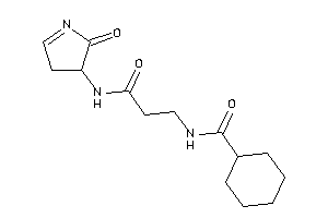 Image of N-[3-keto-3-[(2-keto-1-pyrrolin-3-yl)amino]propyl]cyclohexanecarboxamide