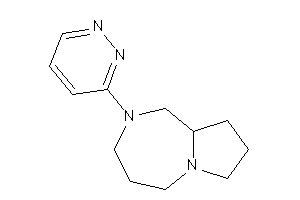 Image of 2-pyridazin-3-yl-1,3,4,5,7,8,9,9a-octahydropyrrolo[1,2-a][1,4]diazepine
