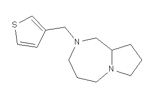 Image of 2-(3-thenyl)-1,3,4,5,7,8,9,9a-octahydropyrrolo[1,2-a][1,4]diazepine