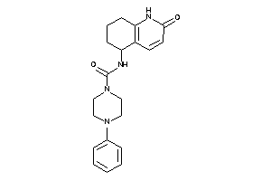 Image of N-(2-keto-5,6,7,8-tetrahydro-1H-quinolin-5-yl)-4-phenyl-piperazine-1-carboxamide