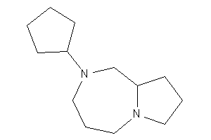 Image of 2-cyclopentyl-1,3,4,5,7,8,9,9a-octahydropyrrolo[1,2-a][1,4]diazepine