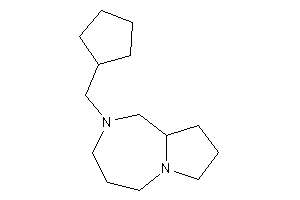 2-(cyclopentylmethyl)-1,3,4,5,7,8,9,9a-octahydropyrrolo[1,2-a][1,4]diazepine
