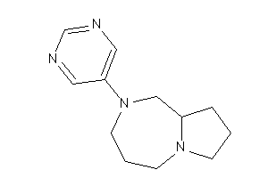 Image of 2-(5-pyrimidyl)-1,3,4,5,7,8,9,9a-octahydropyrrolo[1,2-a][1,4]diazepine
