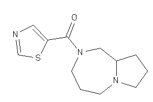 1,3,4,5,7,8,9,9a-octahydropyrrolo[1,2-a][1,4]diazepin-2-yl(thiazol-5-yl)methanone