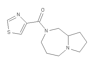 1,3,4,5,7,8,9,9a-octahydropyrrolo[1,2-a][1,4]diazepin-2-yl(thiazol-4-yl)methanone