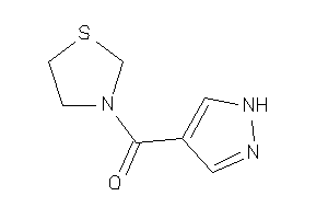 1H-pyrazol-4-yl(thiazolidin-3-yl)methanone