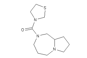 1,3,4,5,7,8,9,9a-octahydropyrrolo[1,2-a][1,4]diazepin-2-yl(thiazolidin-3-yl)methanone