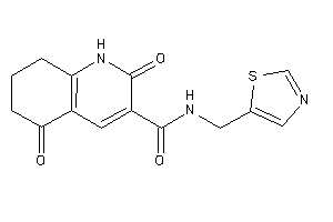 2,5-diketo-N-(thiazol-5-ylmethyl)-1,6,7,8-tetrahydroquinoline-3-carboxamide