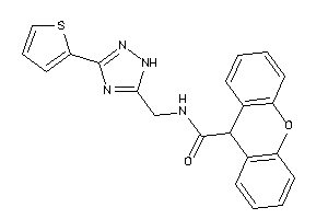 Image of N-[[3-(2-thienyl)-1H-1,2,4-triazol-5-yl]methyl]-9H-xanthene-9-carboxamide