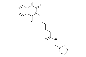 N-(cyclopentylmethyl)-6-(4-keto-2-thioxo-1H-quinazolin-3-yl)hexanamide