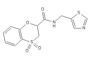 4,4-diketo-N-(thiazol-5-ylmethyl)-2,3-dihydrobenzo[b][1,4]oxathiine-2-carboxamide