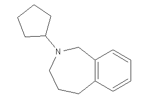 2-cyclopentyl-1,3,4,5-tetrahydro-2-benzazepine