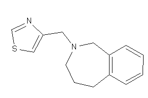 4-(1,3,4,5-tetrahydro-2-benzazepin-2-ylmethyl)thiazole