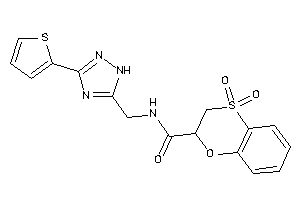 Image of 4,4-diketo-N-[[3-(2-thienyl)-1H-1,2,4-triazol-5-yl]methyl]-2,3-dihydrobenzo[b][1,4]oxathiine-2-carboxamide