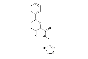 4-keto-1-phenyl-N-(4H-1,2,4-triazol-3-ylmethyl)pyridazine-3-carboxamide