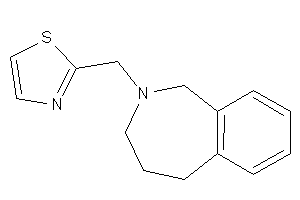 2-(1,3,4,5-tetrahydro-2-benzazepin-2-ylmethyl)thiazole