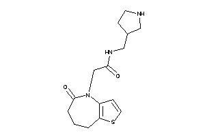 2-(5-keto-7,8-dihydro-6H-thieno[3,2-b]azepin-4-yl)-N-(pyrrolidin-3-ylmethyl)acetamide