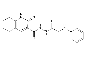 Image of N'-(2-anilinoacetyl)-2-keto-5,6,7,8-tetrahydro-1H-quinoline-3-carbohydrazide