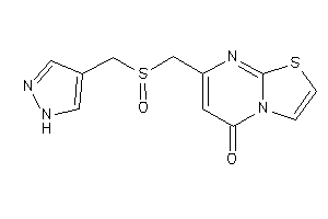 7-(1H-pyrazol-4-ylmethylsulfinylmethyl)thiazolo[3,2-a]pyrimidin-5-one