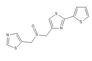 4-(thiazol-5-ylmethylsulfinylmethyl)-2-(2-thienyl)thiazole