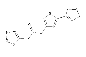 4-(thiazol-5-ylmethylsulfinylmethyl)-2-(3-thienyl)thiazole