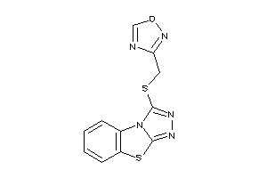 3-[([1,2,4]triazolo[3,4-b][1,3]benzothiazol-1-ylthio)methyl]-1,2,4-oxadiazole