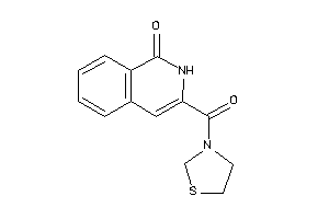 3-(thiazolidine-3-carbonyl)isocarbostyril