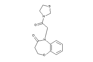 5-(2-keto-2-thiazolidin-3-yl-ethyl)-2,3-dihydro-1,5-benzoxazepin-4-one