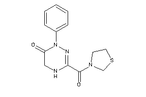 1-phenyl-3-(thiazolidine-3-carbonyl)-4,5-dihydro-1,2,4-triazin-6-one