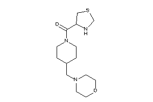 Image of [4-(morpholinomethyl)piperidino]-thiazolidin-4-yl-methanone