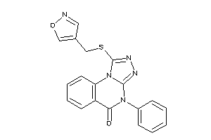 1-(isoxazol-4-ylmethylthio)-4-phenyl-[1,2,4]triazolo[4,3-a]quinazolin-5-one