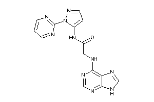 2-(9H-purin-6-ylamino)-N-[2-(2-pyrimidyl)pyrazol-3-yl]acetamide