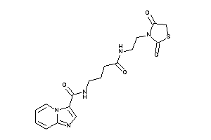 N-[4-[2-(2,4-diketothiazolidin-3-yl)ethylamino]-4-keto-butyl]imidazo[1,2-a]pyridine-3-carboxamide