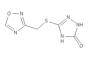 Image of 3-(1,2,4-oxadiazol-3-ylmethylthio)-1,4-dihydro-1,2,4-triazol-5-one