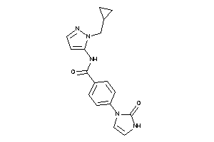 N-[2-(cyclopropylmethyl)pyrazol-3-yl]-4-(2-keto-4-imidazolin-1-yl)benzamide