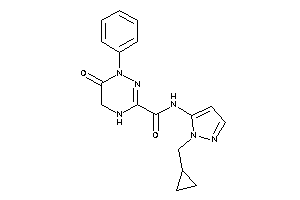 N-[2-(cyclopropylmethyl)pyrazol-3-yl]-6-keto-1-phenyl-4,5-dihydro-1,2,4-triazine-3-carboxamide