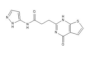 3-(4-keto-1H-thieno[2,3-d]pyrimidin-2-yl)-N-(1H-pyrazol-5-yl)propionamide