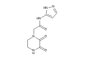 2-(2,3-diketopiperazino)-N-(1H-pyrazol-5-yl)acetamide