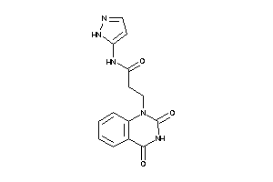 3-(2,4-diketoquinazolin-1-yl)-N-(1H-pyrazol-5-yl)propionamide