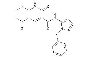 N-(2-benzylpyrazol-3-yl)-2,5-diketo-1,6,7,8-tetrahydroquinoline-3-carboxamide