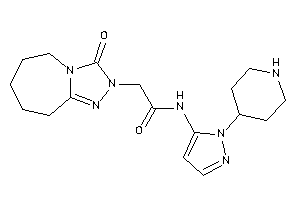 Image of 2-(3-keto-6,7,8,9-tetrahydro-5H-[1,2,4]triazolo[4,3-a]azepin-2-yl)-N-[2-(4-piperidyl)pyrazol-3-yl]acetamide