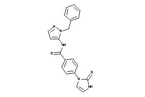 Image of N-(2-benzylpyrazol-3-yl)-4-(2-keto-4-imidazolin-1-yl)benzamide
