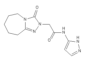 2-(3-keto-6,7,8,9-tetrahydro-5H-[1,2,4]triazolo[4,3-a]azepin-2-yl)-N-(1H-pyrazol-5-yl)acetamide