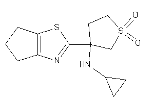 Image of Cyclopropyl-[3-(5,6-dihydro-4H-cyclopenta[d]thiazol-2-yl)-1,1-diketo-thiolan-3-yl]amine