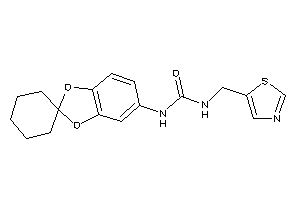 1-spiro[1,3-benzodioxole-2,1'-cyclohexane]-5-yl-3-(thiazol-5-ylmethyl)urea