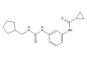 N-[3-(cyclopentylmethylcarbamoylamino)phenyl]cyclopropanecarboxamide