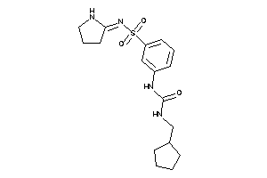 1-(cyclopentylmethyl)-3-[3-(pyrrolidin-2-ylideneamino)sulfonylphenyl]urea