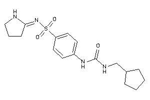 Image of 1-(cyclopentylmethyl)-3-[4-(pyrrolidin-2-ylideneamino)sulfonylphenyl]urea